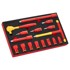 VEVOR Izolirani set utičnica, 16 kom, 425 x 245 x 62 mm, crni