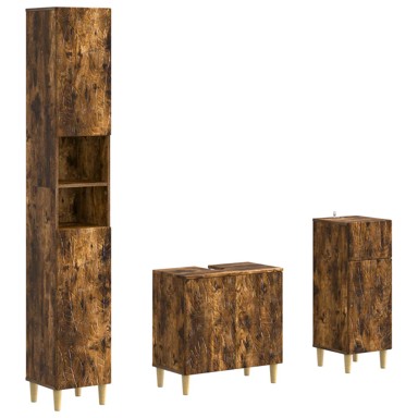 Set kupaonskog namještaja 3-dijelni DELFT, bijeli