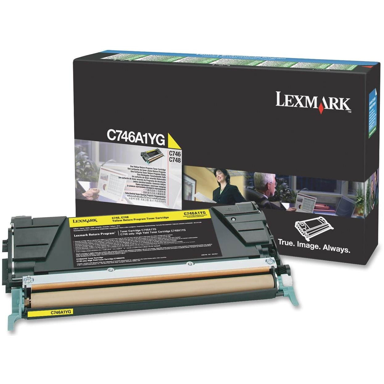 LEXMARK Toner C746A1YG, originalni, žuti, 1 kom