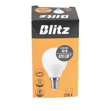 BLITZ Žarulja LED, 4.5W, 470LM, 2700K, P45
