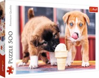 TREFL Puzzle Psići sa sladoledom, 500 dijelova, 48x34 cm