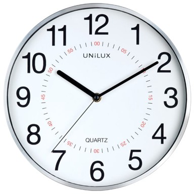 UNILUX Sat, zidni, Aria, fi 28,5 cm, metal, sivi