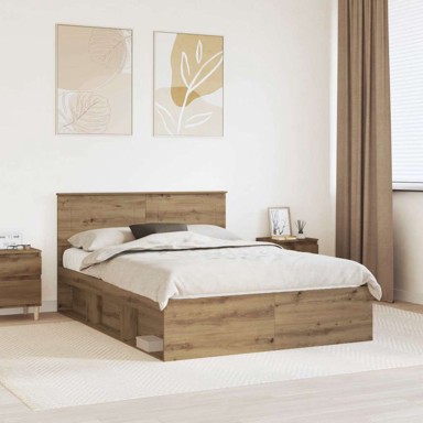 Okvir za krevet hrastovina 140 x 190 cm