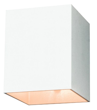 Stropna rasvjeta Muro, pravokutna, srebrno/bijela