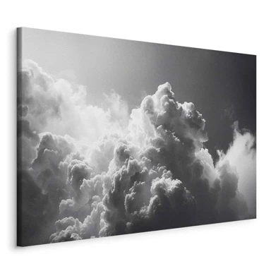 Slika Neobična pojava, sunce koje obasjava tamne oblake, 60x40 cm
