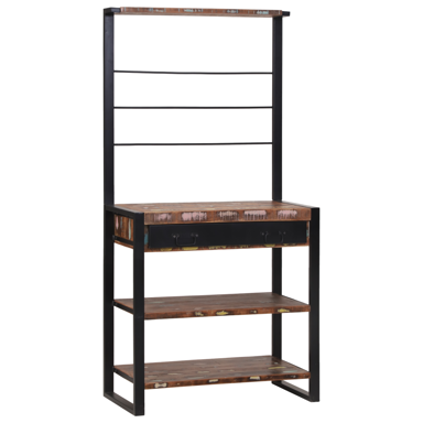 Kuhinjski stalak, višebojni, 80 x 40 x 160 cm, čvrsto drvo reciklirano