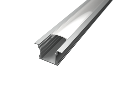 Aluminijski profil ugradbeni 2, 15.3mm x 17.1mm, 2m