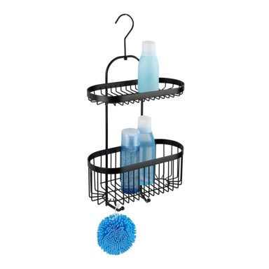 WENKO Košara Classic Plus 2 Tier Caddy viseća, crna