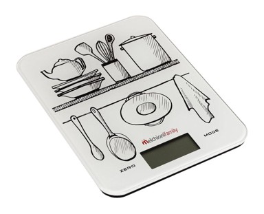 MELCHIONI FAMILY Ultra tanka digitalna kuhinjska vaga, 10 kg, staklo