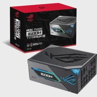 ASUS napajanje ROG Thor Titanium III 1600W 2x 12-pin GPU 4x PCIe upravljanje kabelima, crna