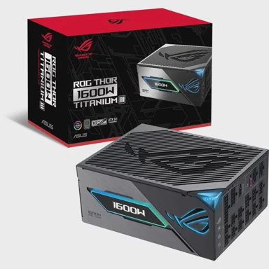 ASUS napajanje ROG Thor Titanium III 1600W 2x 12-pin GPU 4x PCIe upravljanje kabelima, crna 