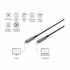 DIGITUS USB 3.1 C-C 4K 60Hz AOC kabel 20 m hibridni, crni