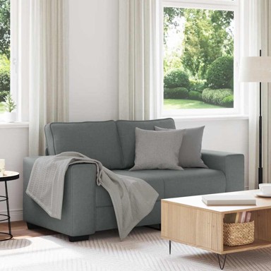 Dvosjed sofa, 160 x 77 x 82 cm, tkanina, tamnosiva
