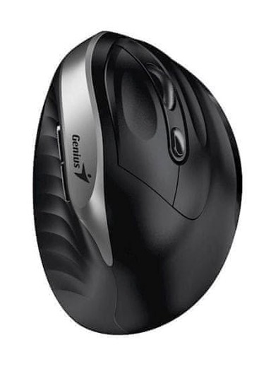 GENIUS Ergonomski bežični miš Ergo 8250S Wireless, srebrno-sivi