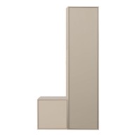 VTWONEN Modularni garderobni ormar Daily, 100 x 200 cm, masivni bor, krem