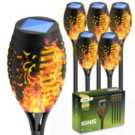 LUMILED Solarna vrtna svjetiljka Ignis 6 kom s efektom plamena