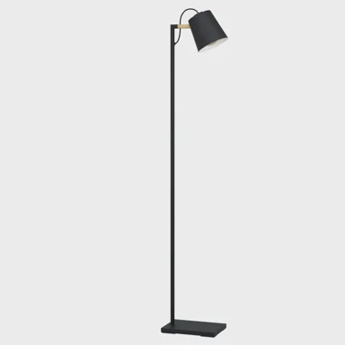 EGLO Stajaća lampa 1xe27 crno/smeđa lacey 43614