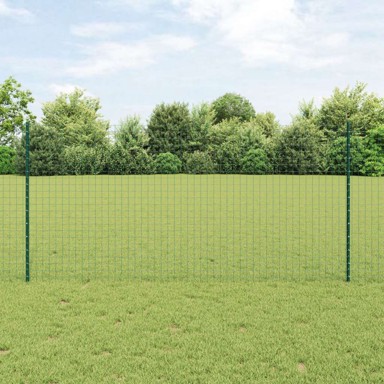 Euro ograda s 11 U stupova 1. 2x25 m, čelik, zelena