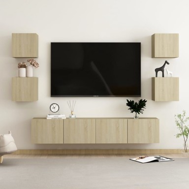 6-dijelni set TV ormarića boja hrasta sonome od iverice