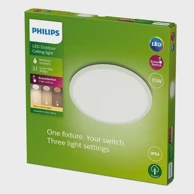 PHILIPS Lampa, SuperSlim Ceiling SSW, 15W, 2700K, 230V, IP54, bijela
