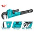 TOTAL Podesivi cijevni ključ One-Stop Tools 300 mm, crveni