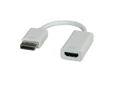 ROLINE Adapter/kabel DisplayPort - HDMI, M/F, 0.15m
