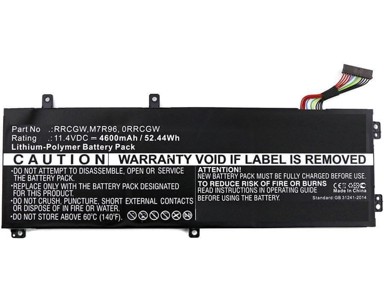 COREPARTS Baterija za Dell prijenosnik 52,00Wh Li-Pol 11,4V 4600mAh crna