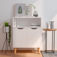 Komoda visoki sjaj bijela 60 x 30 x 72 cm od iverice