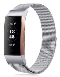 BSTRAP Remen Milanese (Small) za Fitbit Charge 3 / 4, silver
