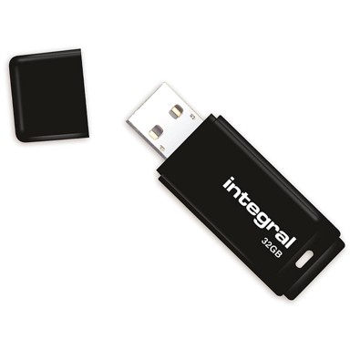 INTEGRAL USB stick, crni, 32GB