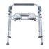 VEVOR Stolica za toaletni stol, podesiva visina, 440 x 400 x 40 mm, siva