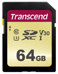 TRANSCEND Memorijska kartica SDXC 500S 64GB Class 10 UHS-I U3 V30