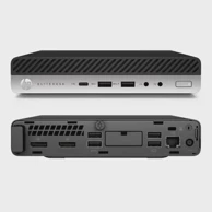 HP Stolno računalo EliteDesk 800 G5 DM / Intel Core i5-9500T, 16GB, 256GB SSD, Intel UHD Graphics, Windows 11 Pro, crno-srebrni