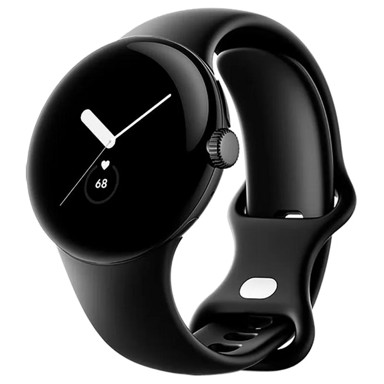 GOOGLE Pametni sat Pixel Watch, mat crni nehrđajući čelik, 41 mm, obsidian active band DE