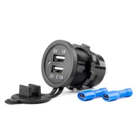 AMIO Vodootporni modularni auto punjač, 2xUSB, 12/24V, MOD-03