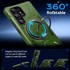 DASFOND Zaštitna maska Armor za Samsung Galaxy S23 Ultra s 360° prstenom, zelena