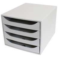 EXACOMPTA Kutija 228606D s 4 ladice ecobox, siva