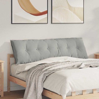 Jastuk za leđa, svijetlo sivi, 160 x 50 cm