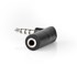 NEDIS Kutni stereo audio adapter, 3,5 mm utikač – 3,5 mm utičnica, 90°, crni, 10 kom.