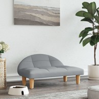 Krevet za pse svjetlosivi 70x52x30 cm od tkanine