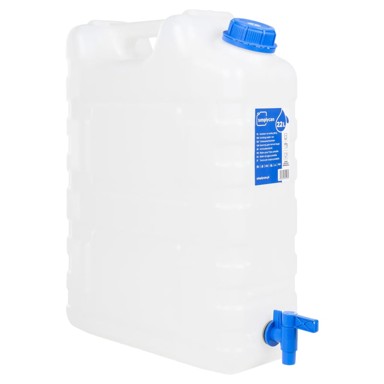 Spremnik za vodu sa slavinom, 22 L, plastični, prozirni