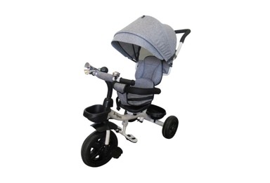 Tricikl T4 Max, 4u1, sivi