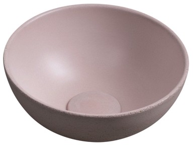 SAPHO Betonski umivaonik Minor, Ø 26 cm, ružičasti mat, nadgradni