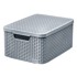 CURVER Siva plastična kutija za pohranu s poklopcem 29x39x19 cm Style 