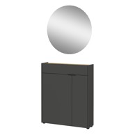 GERMANIA Antracitno sivi set za hodnik Ameca 