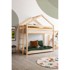 ADEKO Krevet na kat za djecu od borovine 90x200 cm u prirodnoj boji Mila DMPB 