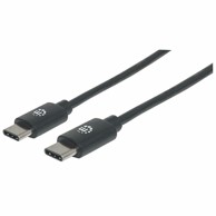 MANHATTAN Kabel 354882, USB Hi-Speed, USB-C (M) na USB-C (M), USB 2.0, 480 Mbps, 3 m, crni