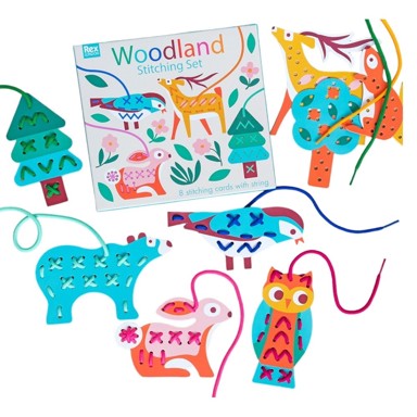 REX LONDON Kreativna igračka Stitching set Woodland