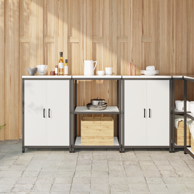 Kuhinjski set za pohranu 3 pcs, 180x50x92 cm, bijela