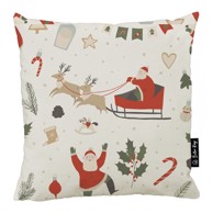 BUTTER KINGS Ukrasna jastučnica s božićnim motivom 45x45 cm Happy Santa